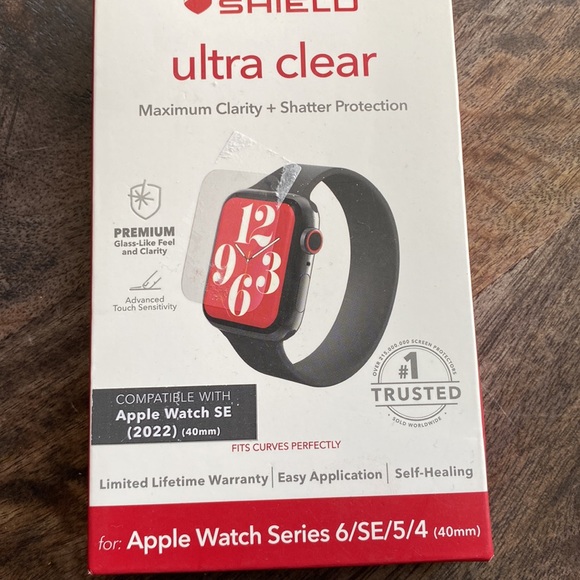 ZAGG InvisibleShield Ultra Clear+ for Apple Watch Series 6/SE/5/4 (40mm Screen) - Picture 5 of 8